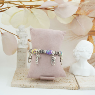 Pulseras VIE OR con diseño artístico de cuentas 12 uds 117 Y 118