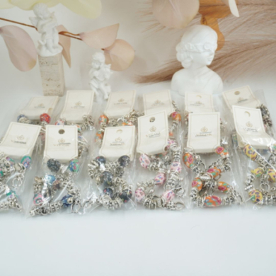 Pulseras VIE OR con diseño artístico de cuentas 12 uds 117 Y 118