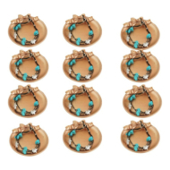Pulseras Vie Or con piedras turquesa 12 uds 117 Y 118