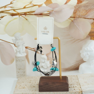 Pulseras Vie Or con piedras turquesa 12 uds 117 Y 118