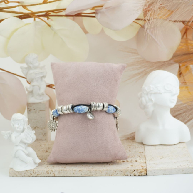 Pulseras Vie Or con cuentas marmoleadas 12uds 117 Y 118
