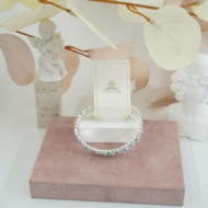 Pulseras Vie Or doble  fila detalles brillantesazul 12 uds I28