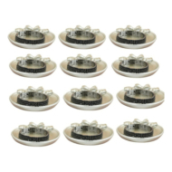 Pulseras elástica negra con cristales, marca Vie Or 12 uds