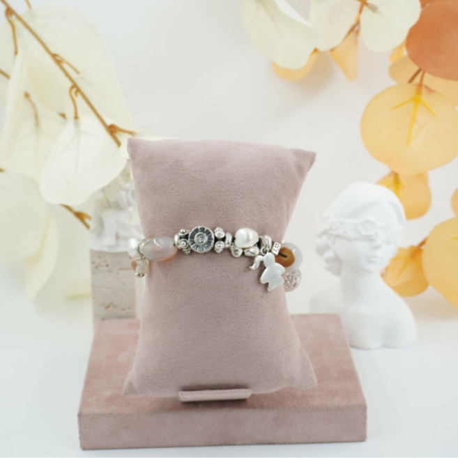 Pulseras de moda con perlas y cuentas, Vie Or 12  uds I37