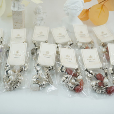 Pulseras de moda con perlas y cuentas, Vie Or 12  uds I37