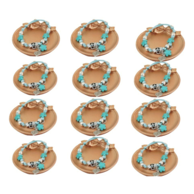 Pulseras artesanal trenzada marca Vie Or 12 uds I38