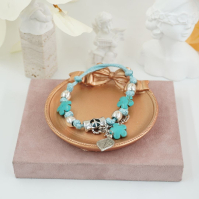 Pulseras artesanal trenzada marca Vie Or 12 uds I38