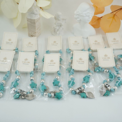 Pulseras artesanal trenzada marca Vie Or 12 uds I38