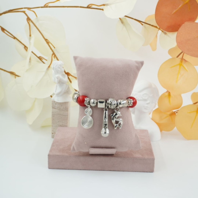 Pulseras de moda Vie Or con abalorios y colgantes 12 uds - I36