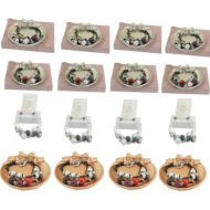 Pulseras  Vie Or con cuentas metálicas y de color 12 uds - I36