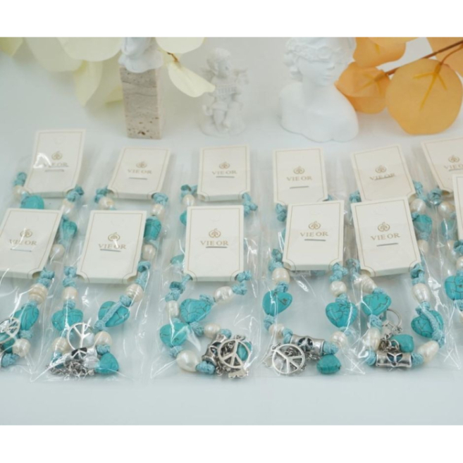 Pulseras Vie Or estilo artesanal 12 uds - I45