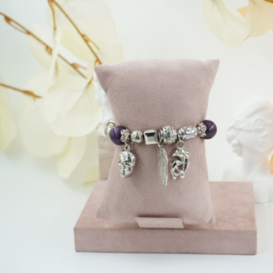 Pulseras Vie Or esferas y colgantes 12 uds - I46