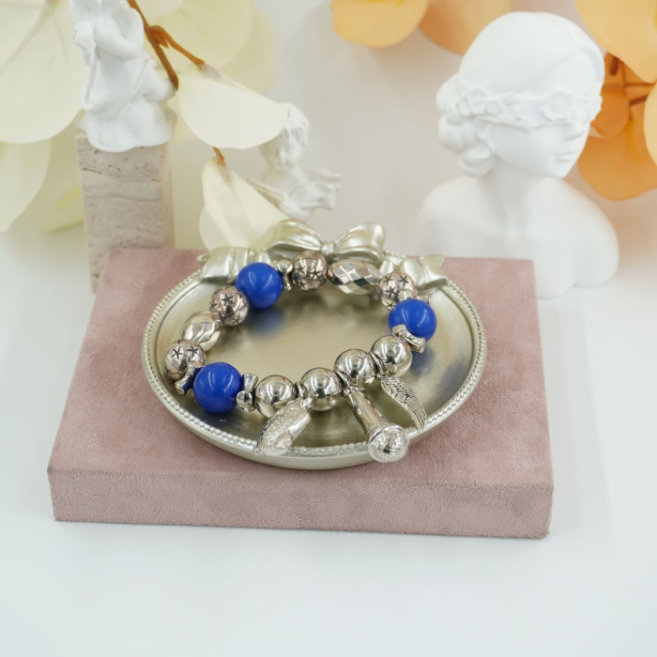 Pulseras elegante con esferas  y colgantes Vie Or 12 uds - I33