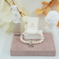 Pulseras  perlas  con osito Vie Or 12 uds - I33