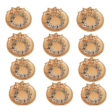 PulserasVie Or eslabones decorativos estilo vintage 12 uds - I33