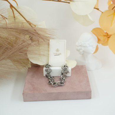 PulserasVie Or eslabones decorativos estilo vintage 12 uds - I33