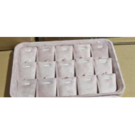 Bandeja para joyas colgante de color rosa con 18 posiciones