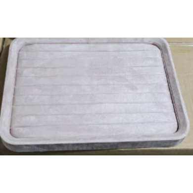 Bandeja de joyería de anillo rosa