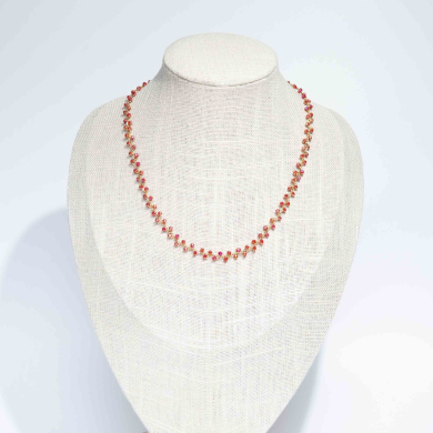 COLLAR Y00078 Granate Acero Inoxidable 2D34