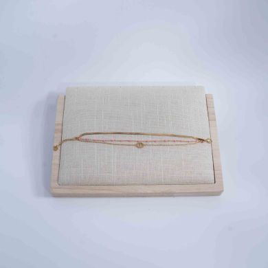 PULSERA Y00016 Rosa Acero Inoxidable 2B35