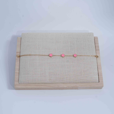 PULSERA Y00066 Rosa Acero Inoxidable 2B34