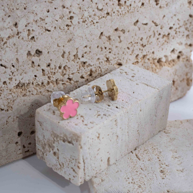 ARETES Y00067 Rosa Acero Inoxidable G22