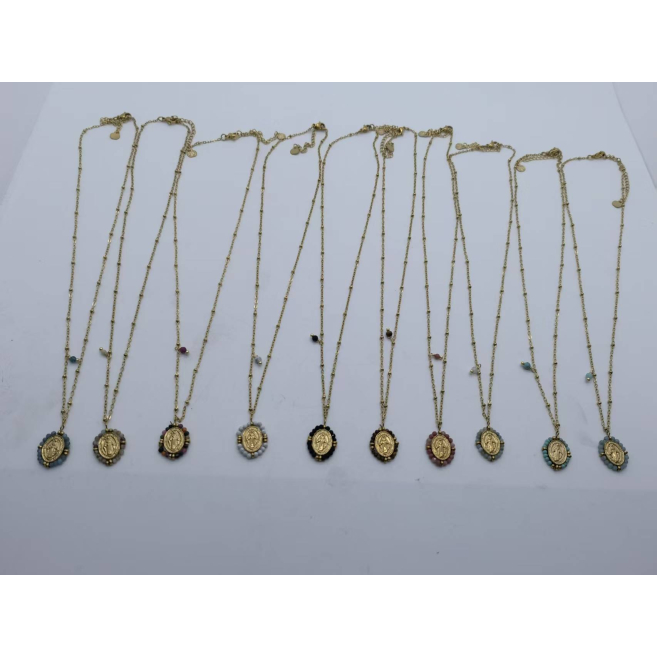 COLLAR Y00159 BLanco Acero  Inoxidable -2D32