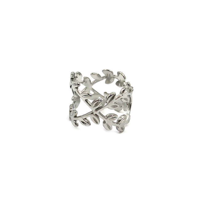 ANILLO ZO10264R150 Plateado Acero Inoxidable -2A43