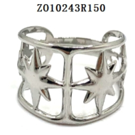 ANILLO ZO10243R Plateado Acero Inoxidable -2A22