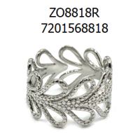 ANILLO ZO8818R Plateado Acero Inoxidable -2A53