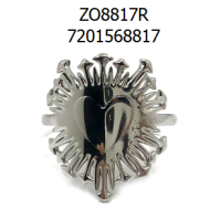 ANILLO ZO8817R Plateado Acero Inoxidable -2A42
