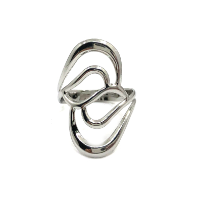 ANILLO ZO10248R150 Plateado Acero Inoxidable -2A44
