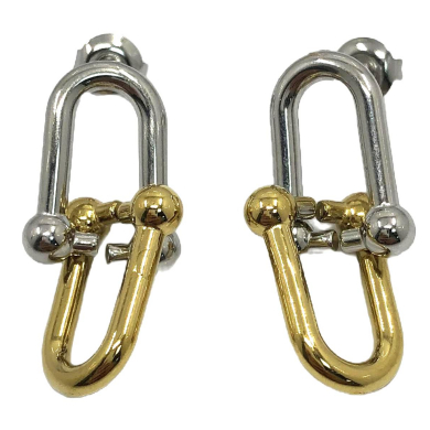 ARETES ZO13168E Bicolor Acero Inoxidable -F42