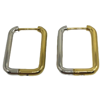 ARETES ZO13043E/2.5*21MM Bicolor Acero Inoxidable -F44