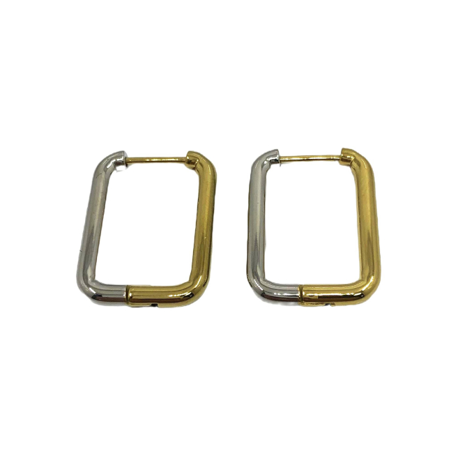 ARETES ZO13043E/2.5*21MM Bicolor Acero Inoxidable -F44