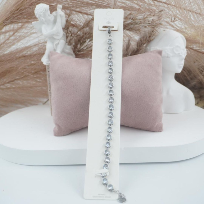 Pulsera ZO10591B550 Plateado Acero Inoxidable -2B21