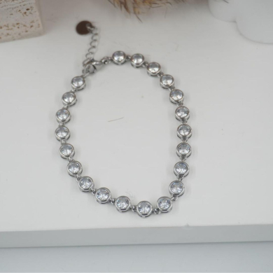 Pulsera ZO10591B550 Plateado Acero Inoxidable -2B21