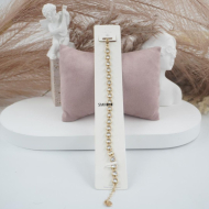 Pulsera ZO10591B550 Dorado Acero Inoxidable -2B21