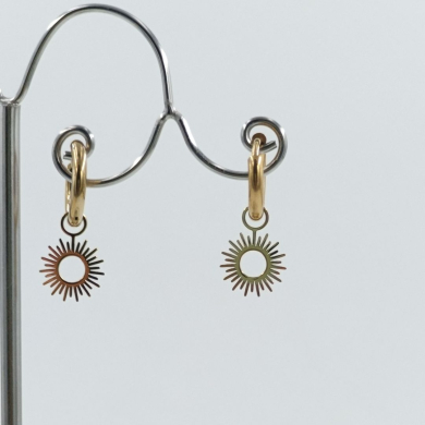 Aretes ZO1517E120 Dorado Acero Inoxidable