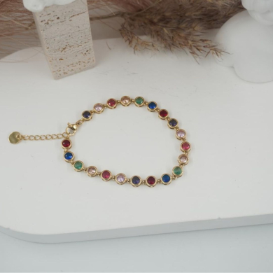 Pulsera ZO10591B550 Dorado multicolor Acero Inoxidable -2B21