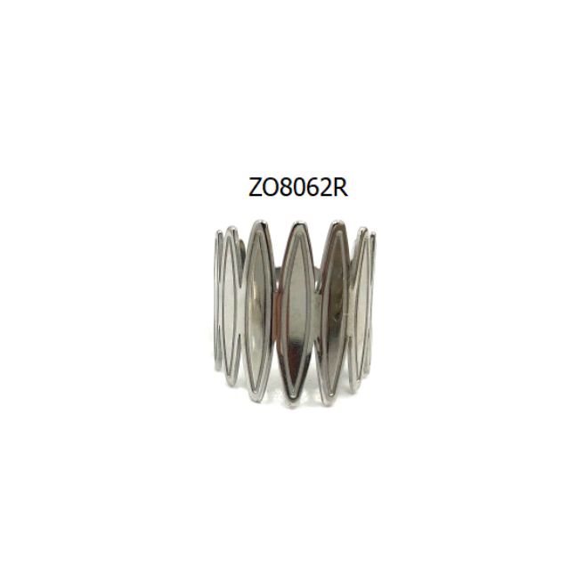 ANILLO ZO8062R Plateado Acero Inoxidable -A35