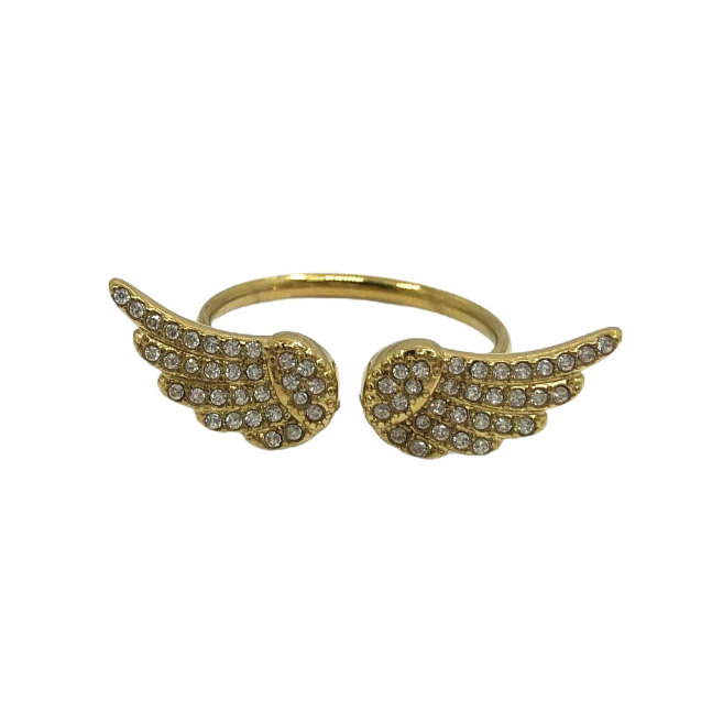 ANILLO ZO12898R Dorado Acero Inoxidable -A42