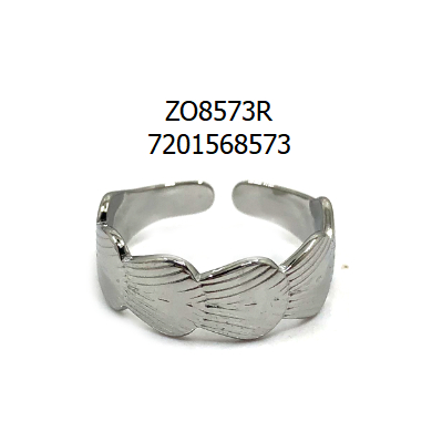 ANILLO ZO8573R Plateado Acero Inoxidable -2A37