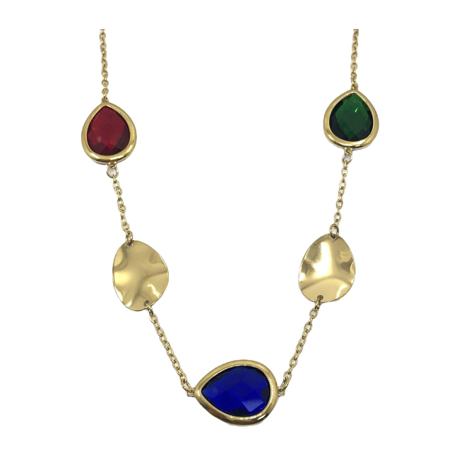 COLLAR ZO12778N D Multicolor Acero Inoxidable