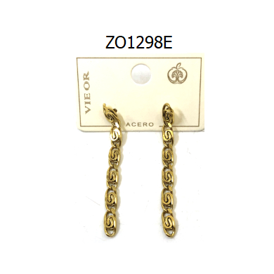 ARETES ZO1298E Plateado Acero Inoxidable -G23