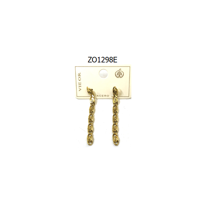 ARETES ZO1298E Plateado Acero Inoxidable -G23