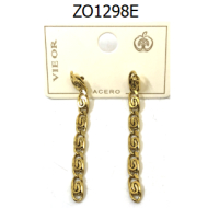 ARETES ZO1298E Plateado Acero Inoxidable -G23