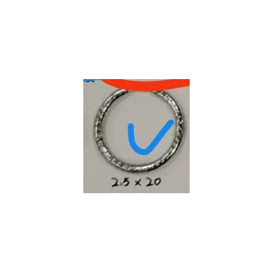 ARETES ZO13030E/2.5*20MM Plateado Acero Inoxidable -F41
