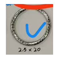 ARETES ZO13030E/2.5*20MM Plateado Acero Inoxidable -F41