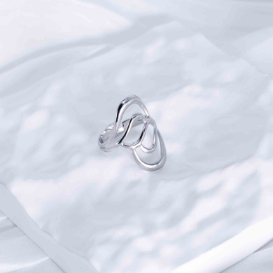 ANILLO ZO10248R150 Plateado Acero Inoxidable -2A44